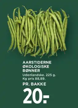 MENY AARSTIDERNE ØKOLOGISKE BØNNER tilbud