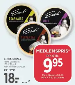 MENY Eriks sauce tilbud