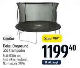Føtex F.eks. Outground 366 trampolin tilbud