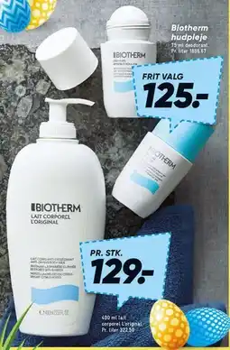 Bilka Biotherm Lait Corporel L'Original (400 ml) tilbud