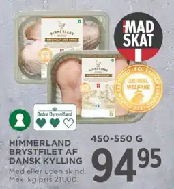 MENY Himmerland brystfilet af dansk kylling tilbud
