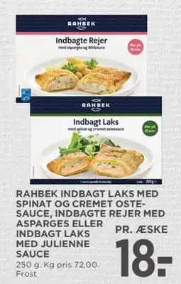 MENY Rahbek indbagt (laks / rejer / kylling) tilbud
