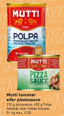 Bilka Mutti tomater / pizzasauce tilbud