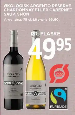 MENY Økologisk Argento Reserve (Chardonnay eller Cabernet Sauvignon) tilbud