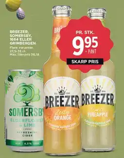 MENY Breezer / Somersby tilbud