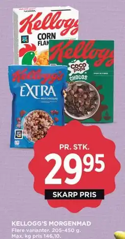MENY Kellogg's morgenmad (forskellige varianter) tilbud