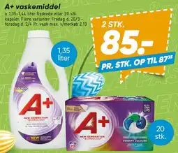 Bilka A+ vaskemiddel / vasketabletter tilbud