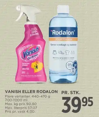 MENY Vanish eller Rodalon tilbud