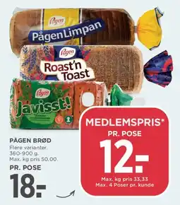 MENY Pågen brød tilbud