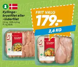 Bilka Kyllingebrystfilet eller inderfilet tilbud