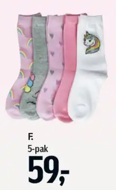Føtex Strømper (5-pak) tilbud