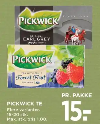 MENY Pickwick te tilbud