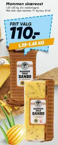 Bilka Mammen skæreost (Guld Danbo) tilbud