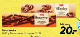 Bilka Toms ønske / chokoladevarianter tilbud