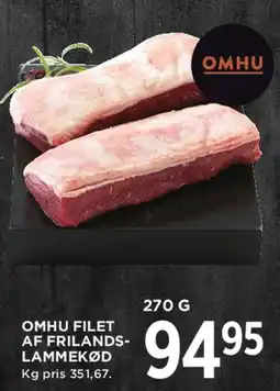 MENY OMHU Filet af frilandslammekød tilbud