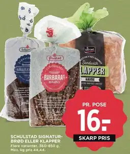 MENY Schulstad Signaturbrød eller Klapper tilbud