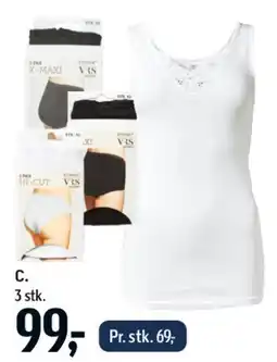 Føtex Women's vest 3-pack tilbud