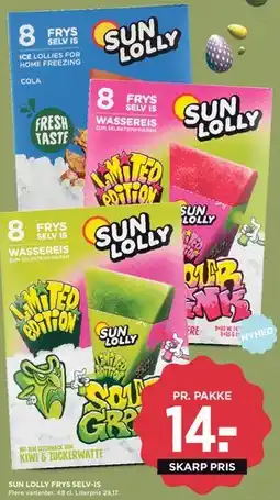 MENY Sun Lolly frys selv-is (pakke) tilbud