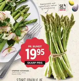 MENY Grønne asparges tilbud