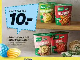 Bilka Knorr snack pot / kopnudler tilbud