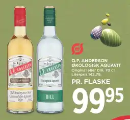 MENY O.P. Anderson økologisk aquavit tilbud