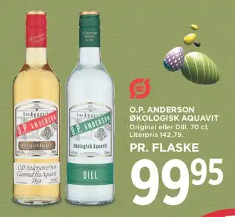 MENY O.P. Anderson økologisk aquavit tilbud