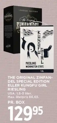 MENY The Original Zinfandel / Kung Fu Girl Riesling tilbud