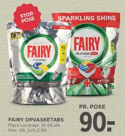 MENY FAIRY opvasketabs tilbud