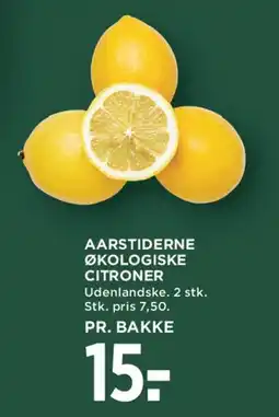 MENY AARSTIDERNE ØKOLOGISKE CITRONER tilbud