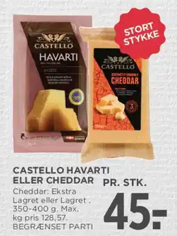 MENY Castello Havarti eller Cheddar tilbud