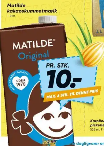 Bilka Matilde kakao skummetmælk tilbud