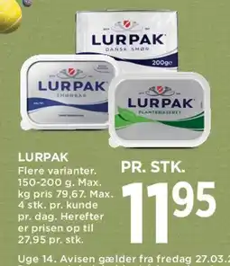 MENY LURPAK tilbud