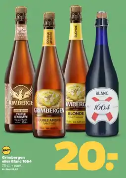Netto Grimbergen eller Blanc 1664. + pant. tilbud