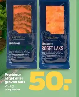 Netto Premieur røget eller gravad laks tilbud