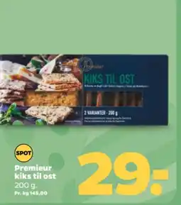 Netto Premieur kiks til ost tilbud
