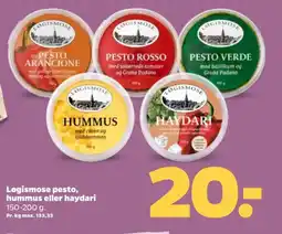 Netto Løgismose pesto, hummus eller haydari tilbud