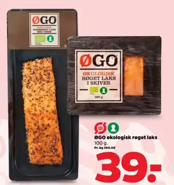 Netto ØGO økologisk røget laks tilbud