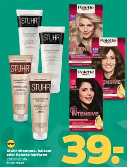 Netto Stuhr shampoo, balsam eller palette hårfarve tilbud
