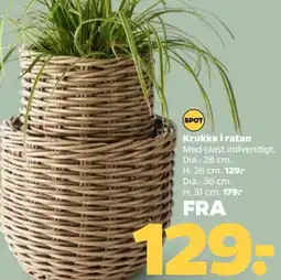 Netto SPOT Krukke i ratan tilbud