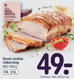 REMA 1000 Dansk ovnklar ribbensteg tilbud