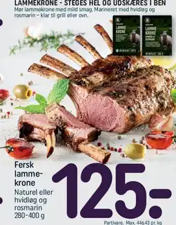 REMA 1000 Fersk lammekrone tilbud