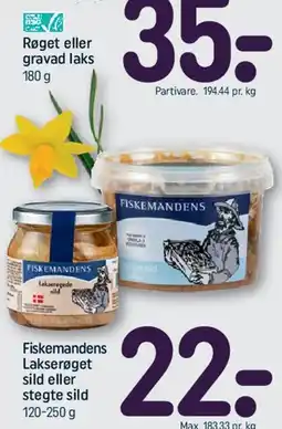 REMA 1000 Fiskemandens lakserøget sild eller stegte sild tilbud