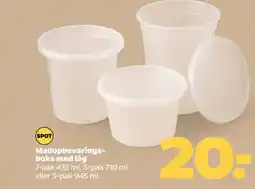 Netto Spot madopbevarings- boks med låg tilbud