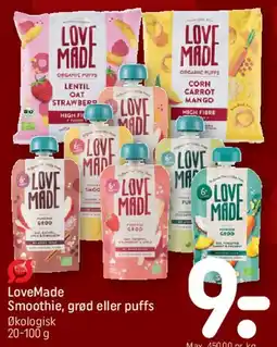 REMA 1000 LoveMade - Smoothie, grød eller puffs tilbud