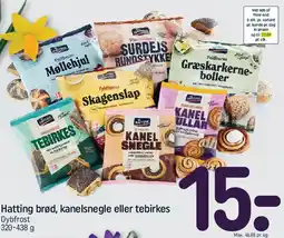REMA 1000 Hatting brød, kanelsnegle eller tebirkes tilbud