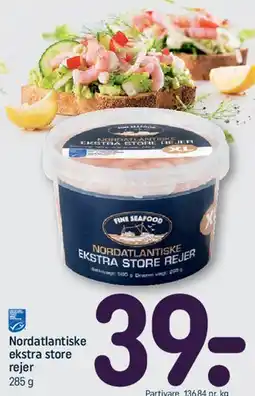 REMA 1000 Nordatlantiske ekstra store rejer tilbud