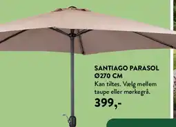Plantorama Santiago parasol Ø270 cm tilbud