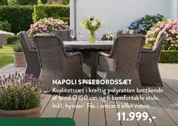 Plantorama Napoli spisebordsæt tilbud