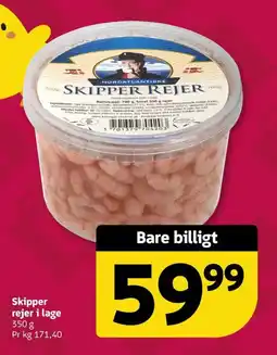 Løvbjerg Skipper rejer i lage tilbud