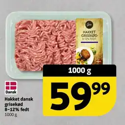 Løvbjerg Hakket dansk grisekød 8-12% fedt tilbud